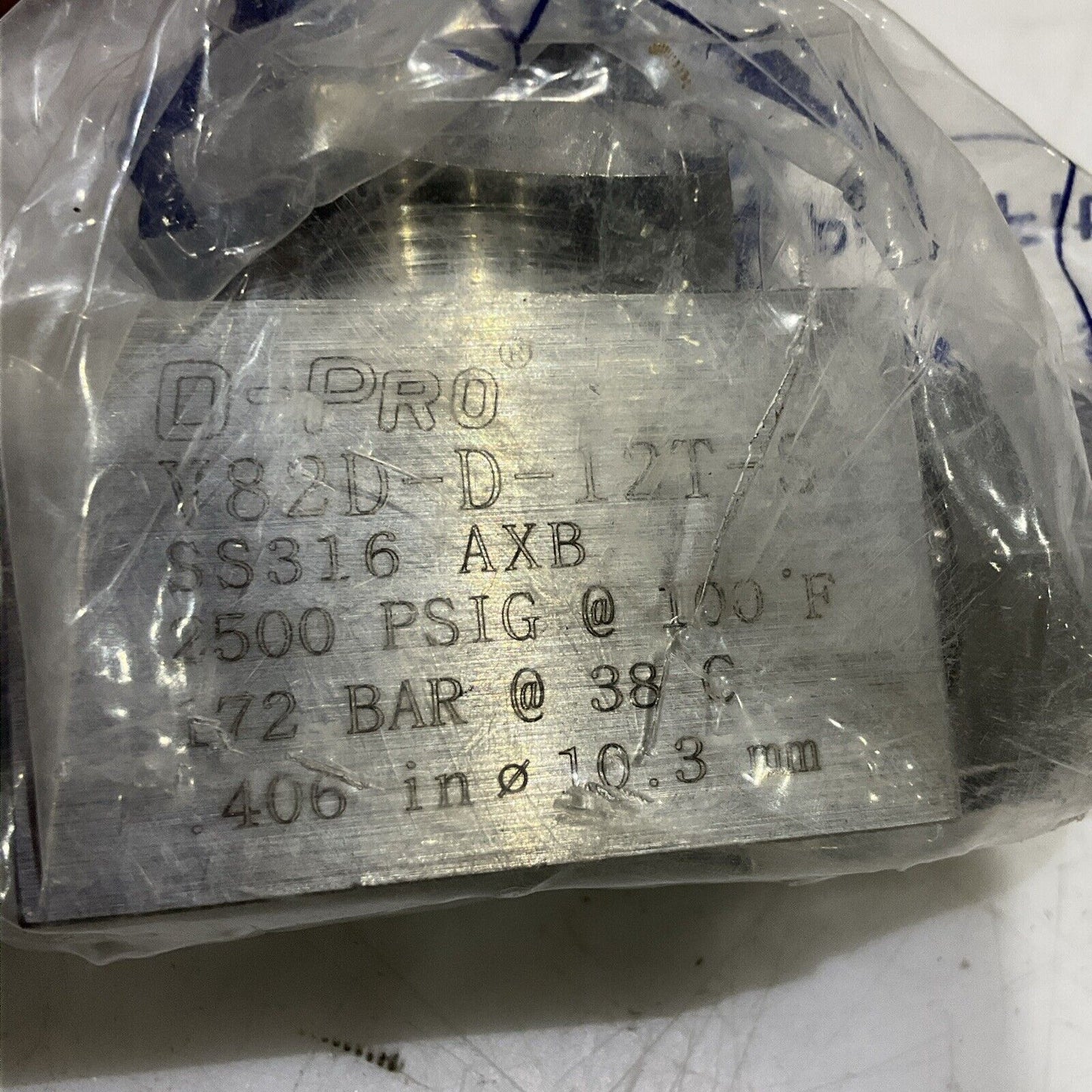 DK-LOK V82D-D-12T-S BALL VALVE 2500 PSIG G7T