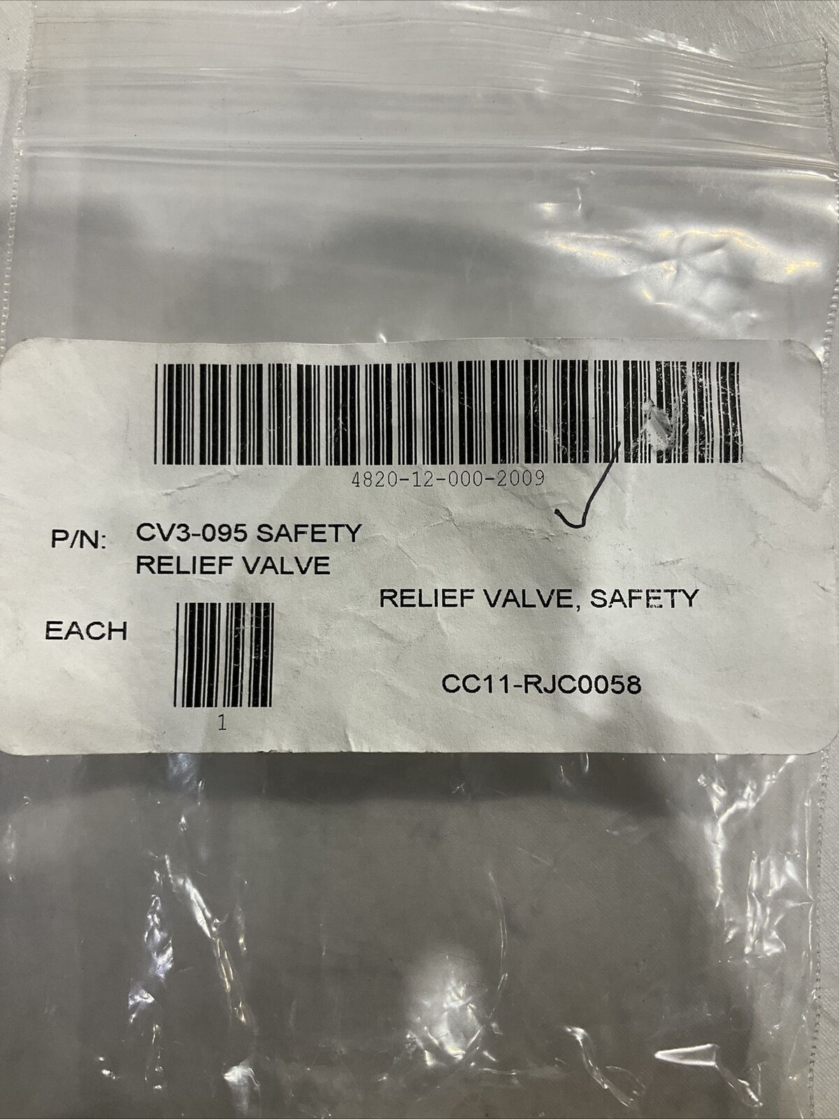 INGERSOLL RAND CV3-095 SAFETY RELIEF VALVE U3S