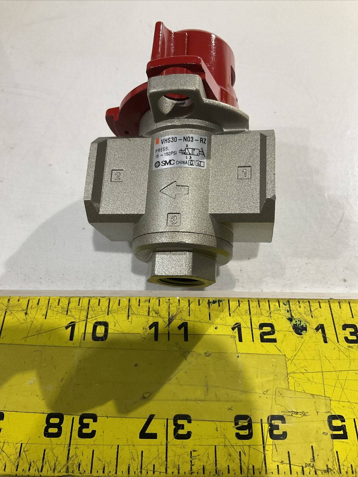 SMC VHS30-N03-RZ PRESS RELIEF PNEUMATIC LOCK OUT VALVE 15-150 PSI U3S