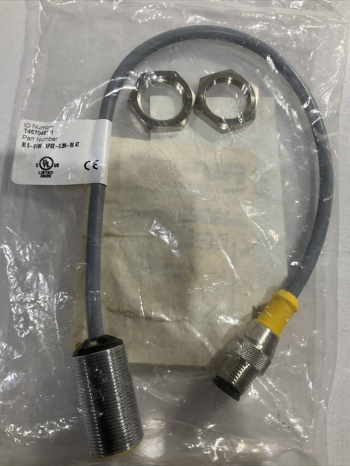 TURCK B15-G18K-AP6X-0.3M-RS4T SENSOR PROXIMITY WIRED U3S