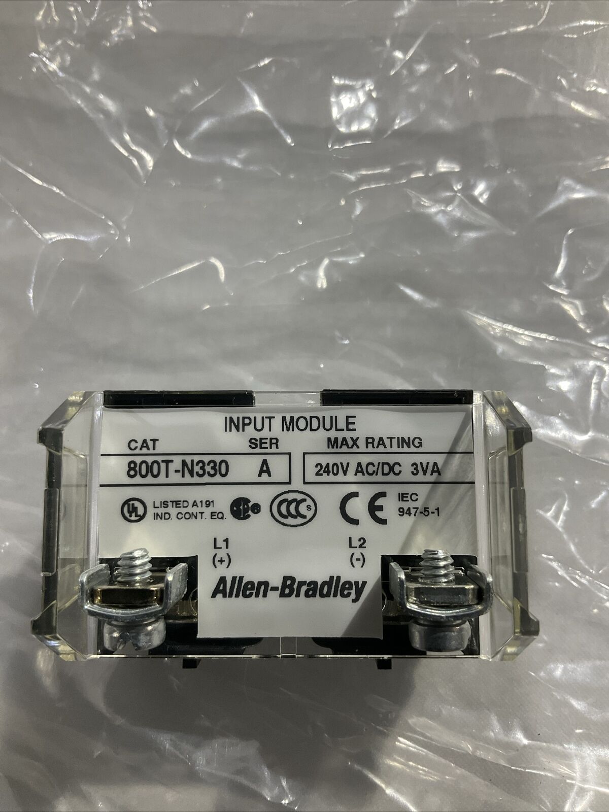 ALLEN BRADLEY 800T-N330 POWER MODULE 120V U3S