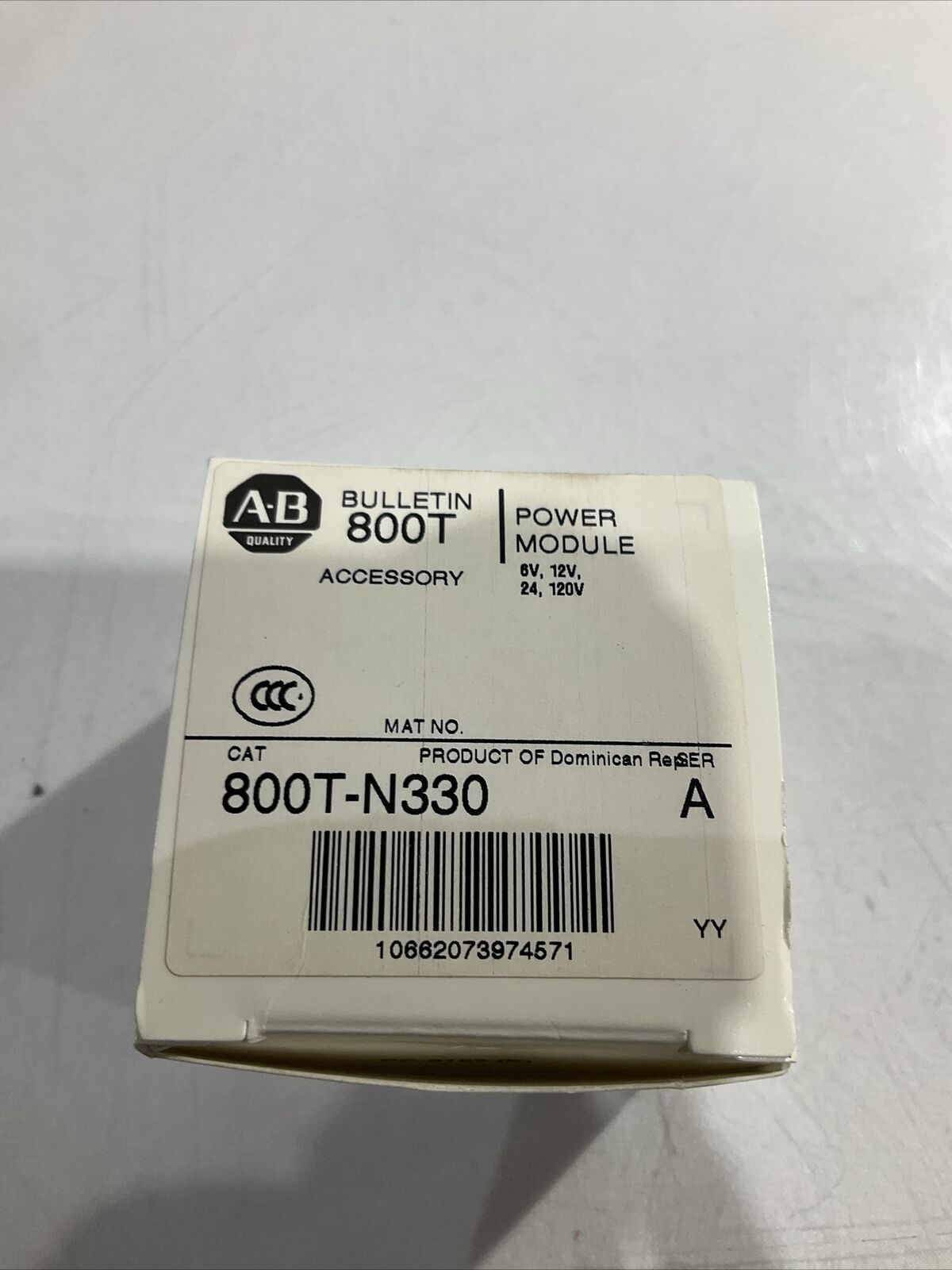 ALLEN BRADLEY 800T-N330 POWER MODULE 120V U3S
