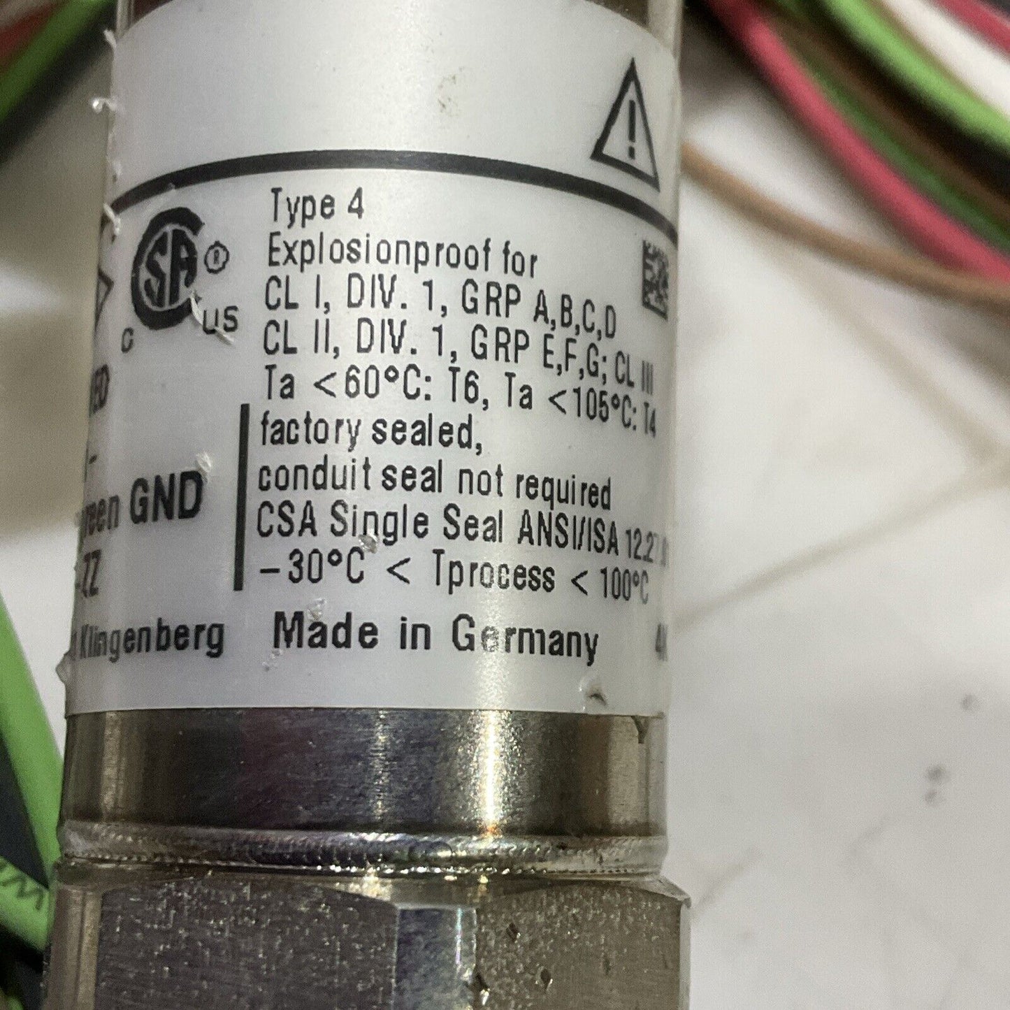 WIKA E-10-K-PBH-ND-LG3X67-ZZ TRANSMITTER 200# WELLHEAD H1RDS44Q B16.34 608 G7T
