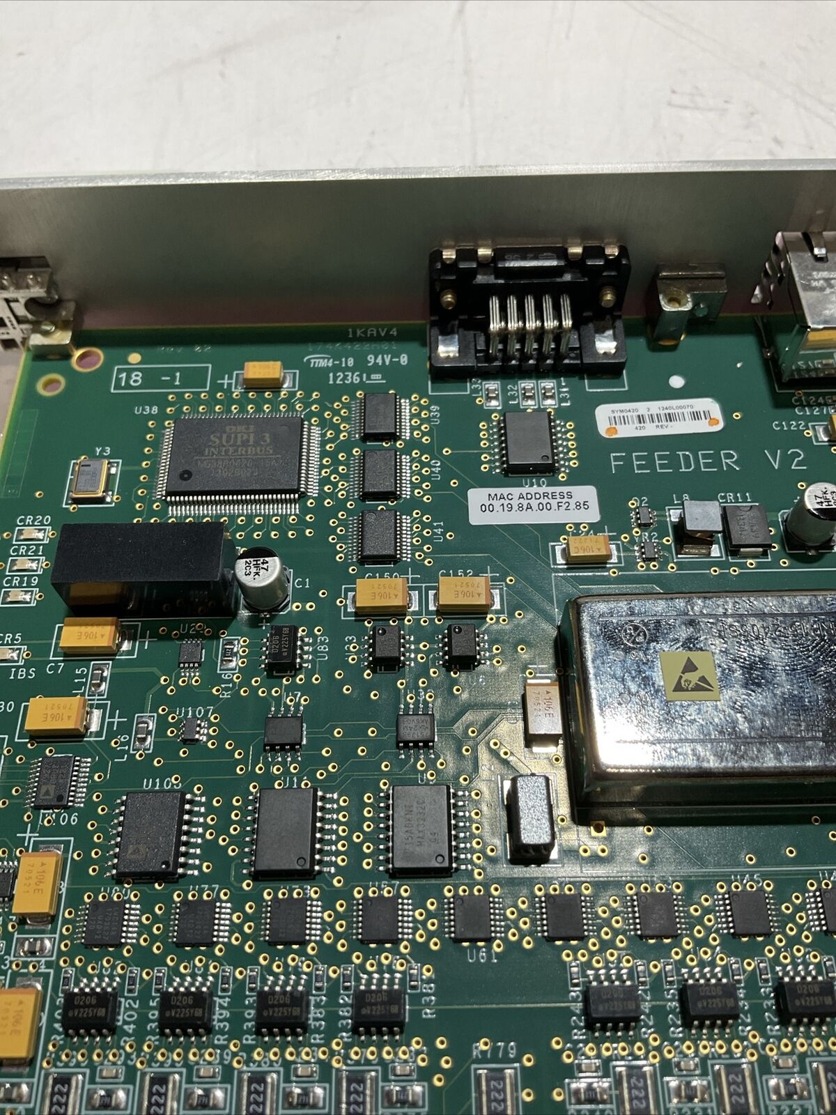 TTM4–10 94V-012361 CIRCUIT BOARD ASSEMBLY FEEDER V2 PROGRAMMED 174K420G01 U3S