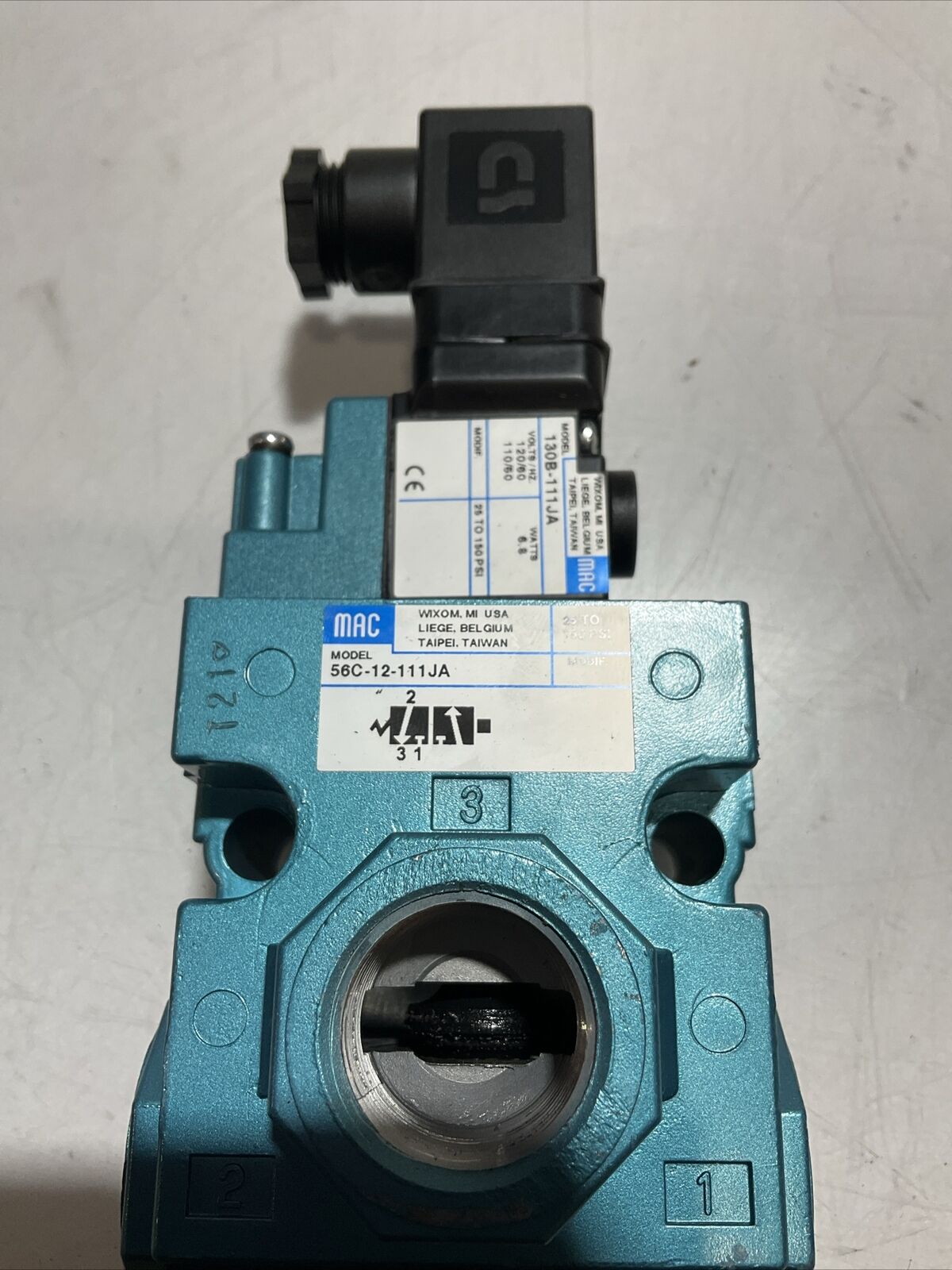 MAC 130B-111JA SOLENOID VALVE 56C-12-111JA U3S