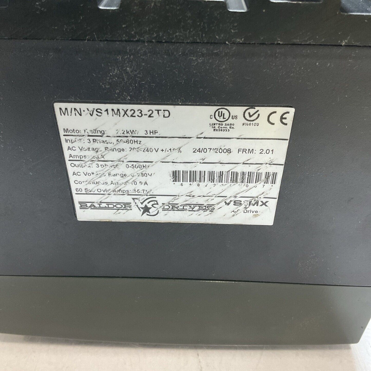 BALDOR DRIVES VS1MX23-2TD MICRODRIVE 240V U3S