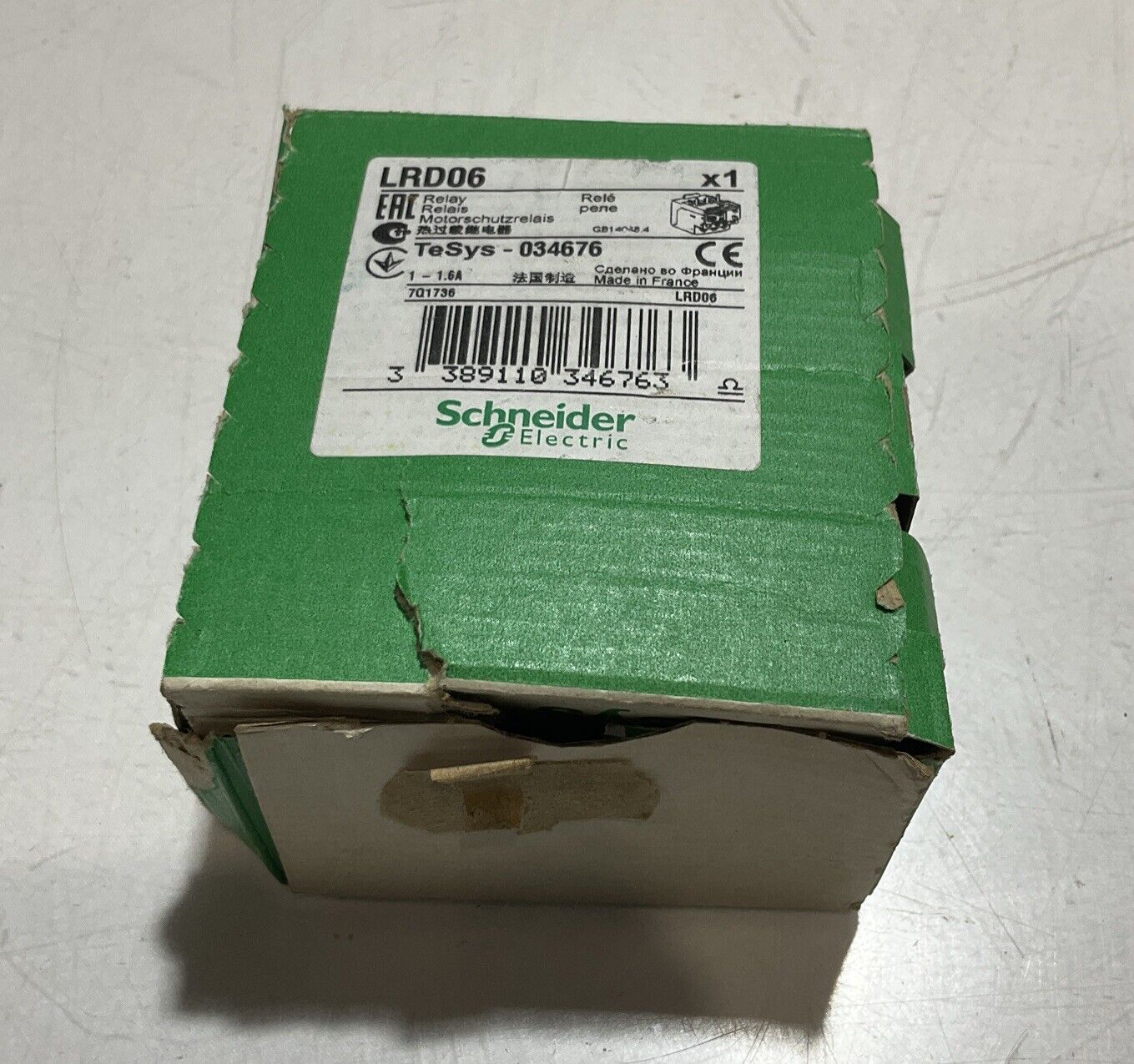 SCHNEIDER ELECTRIC LRD06 RELAY MOTORSCHUTZRELAIS U3S
