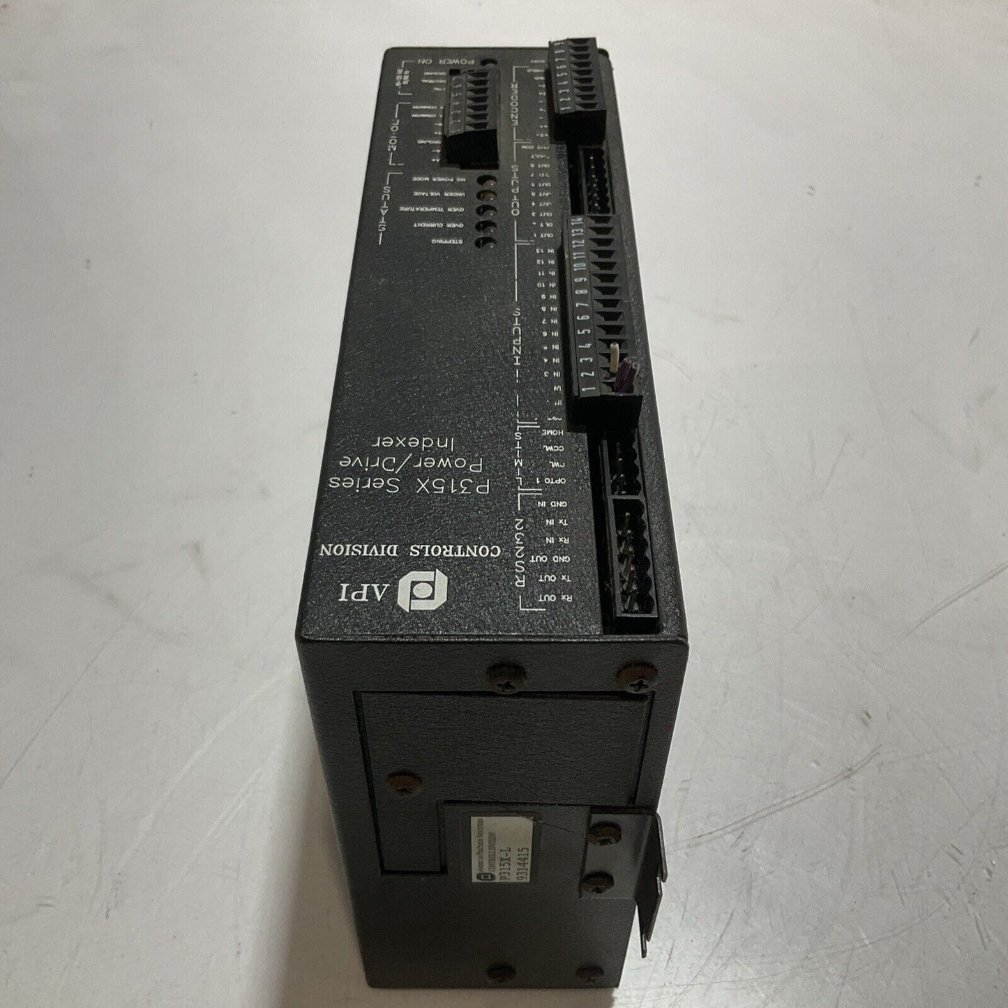 API CONTROL DIVISION P315X SERIES POWER /DRIVE INDEXER U3S