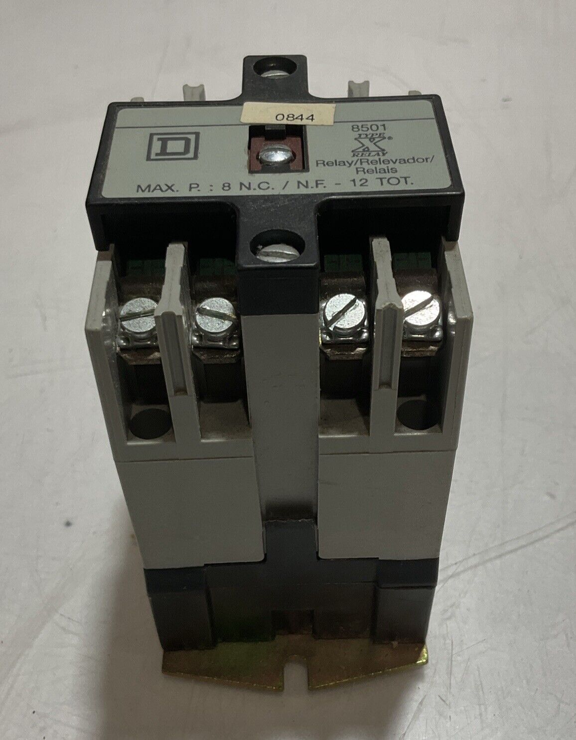 SQUARE D 8501X040 8501 TYPE X INDUSTRIAL CONTROL RELAY 120V U3S