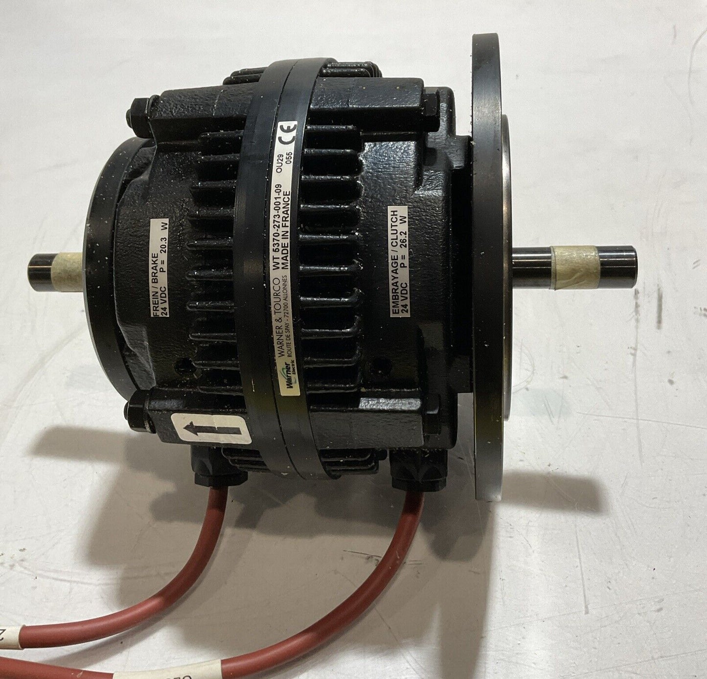 WARNER & TOURCO WT 53-273-001-09 EMBRAYA/ CLUTCH BRAKE 24VDC 26.2 W U3S