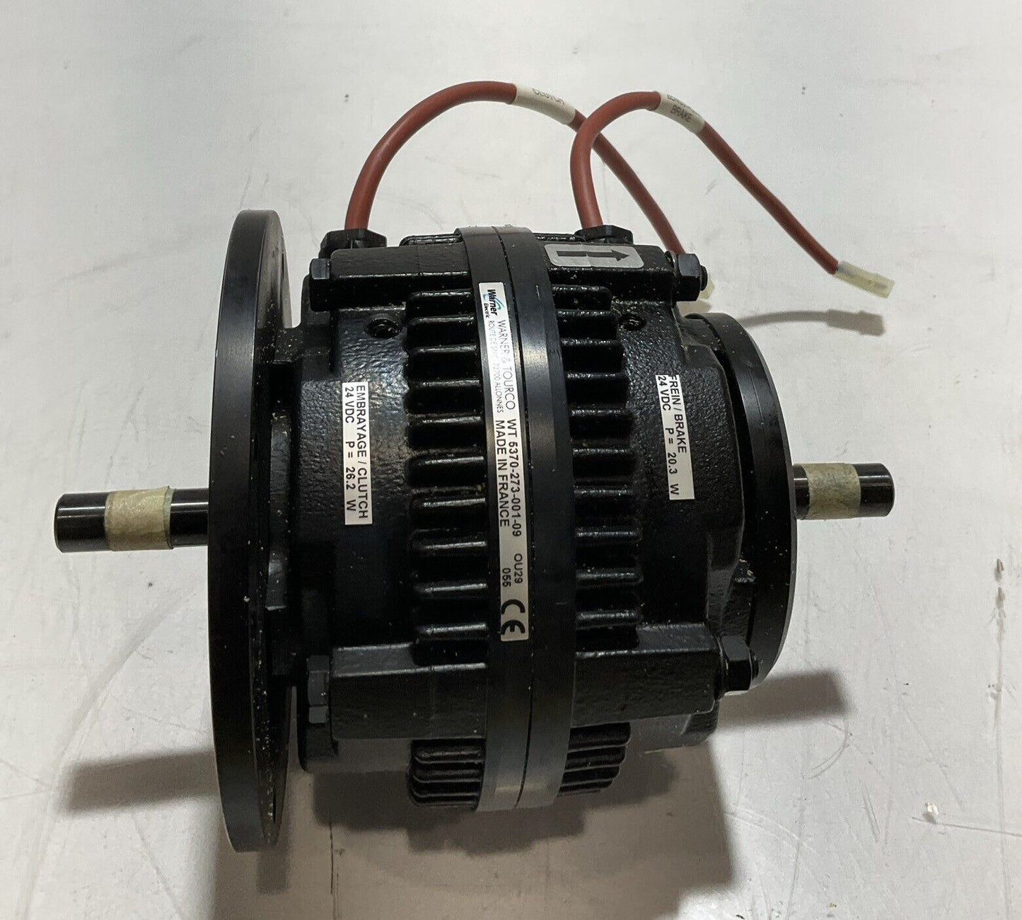 WARNER & TOURCO WT 53-273-001-09 EMBRAYA/ CLUTCH BRAKE 24VDC 26.2 W U3S
