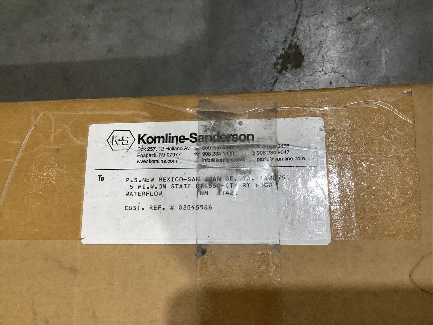KOMLINE SANDERSON P207500053D01 VALVE BODY C39152 373