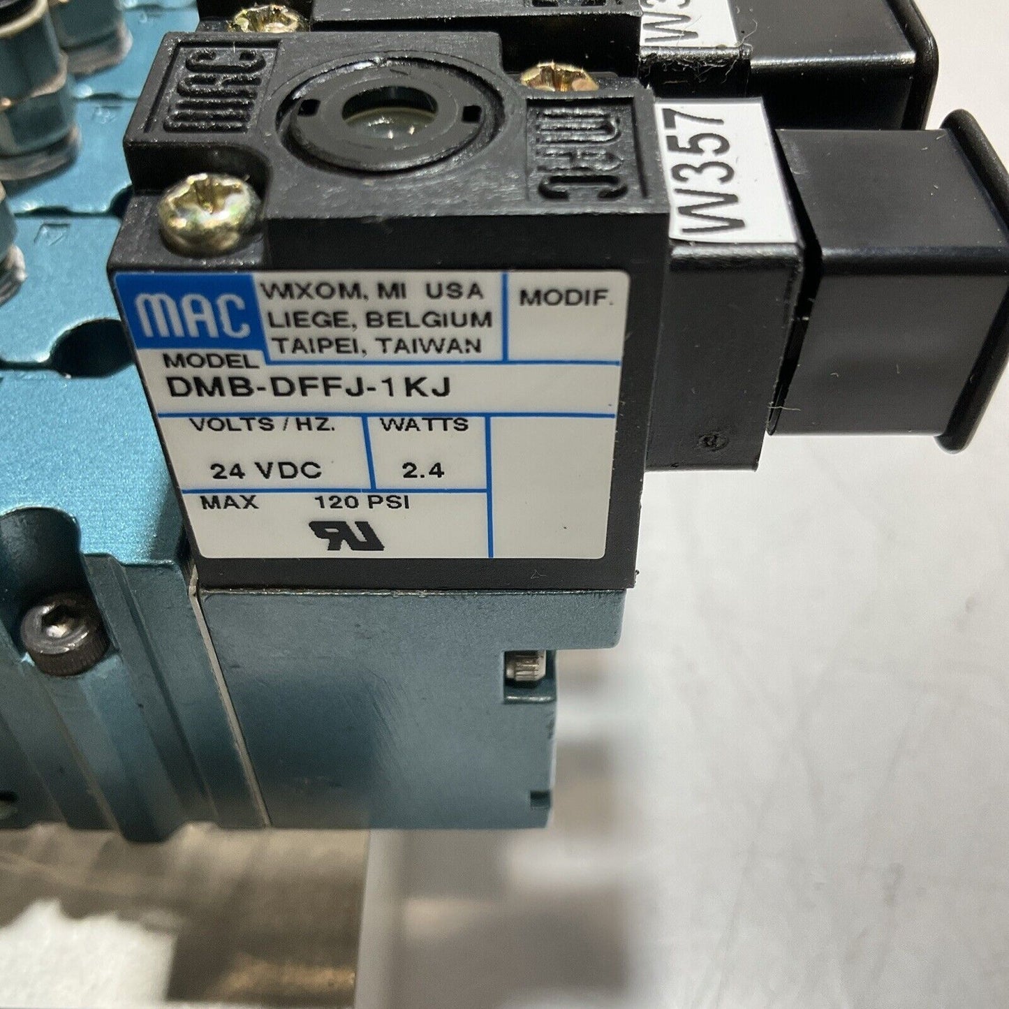 MAC DMB-DFFJ-1KJ VALVE STACK ASSY 24V U3S
