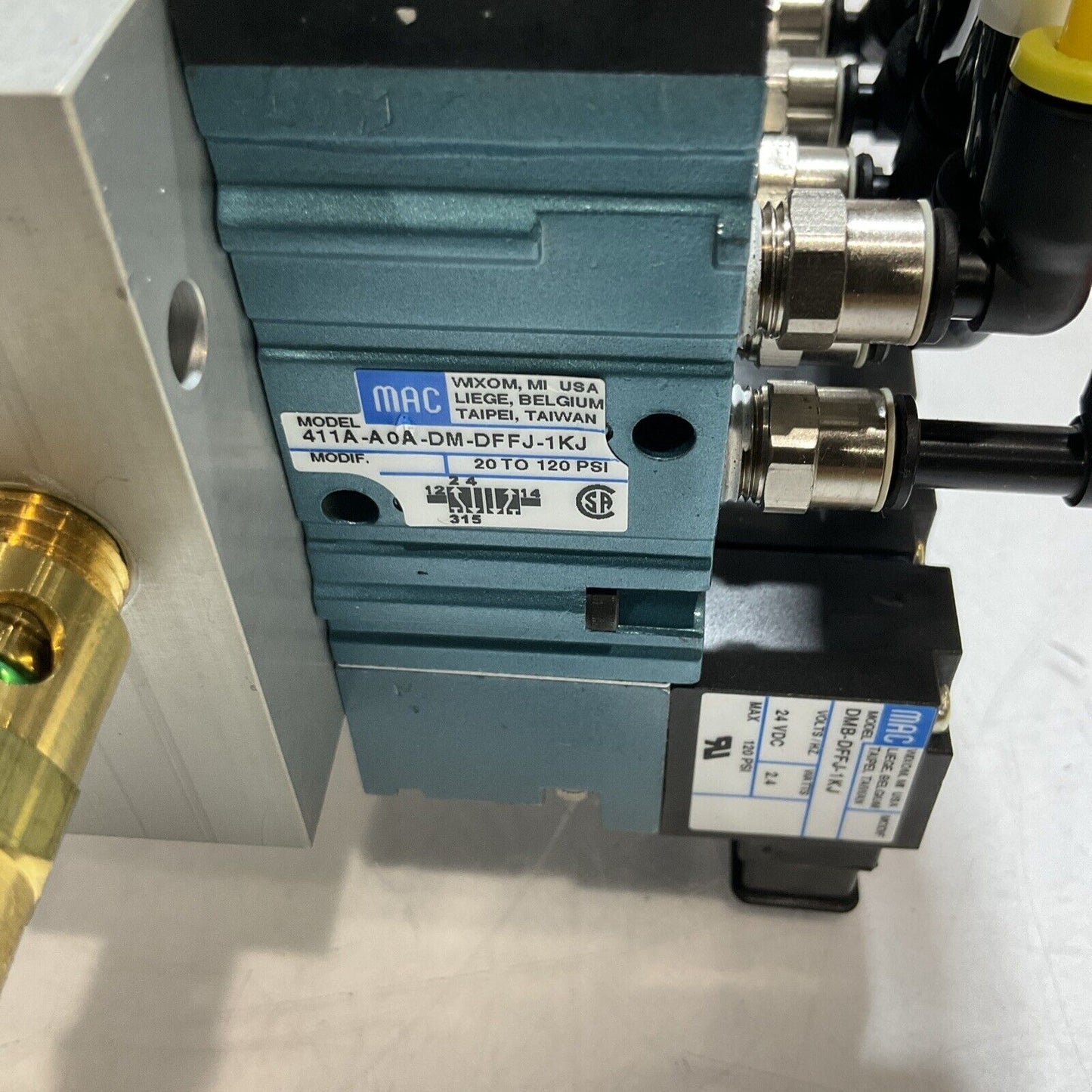 MAC DMB-DFFJ-1KJ VALVE STACK ASSY 24V U3S