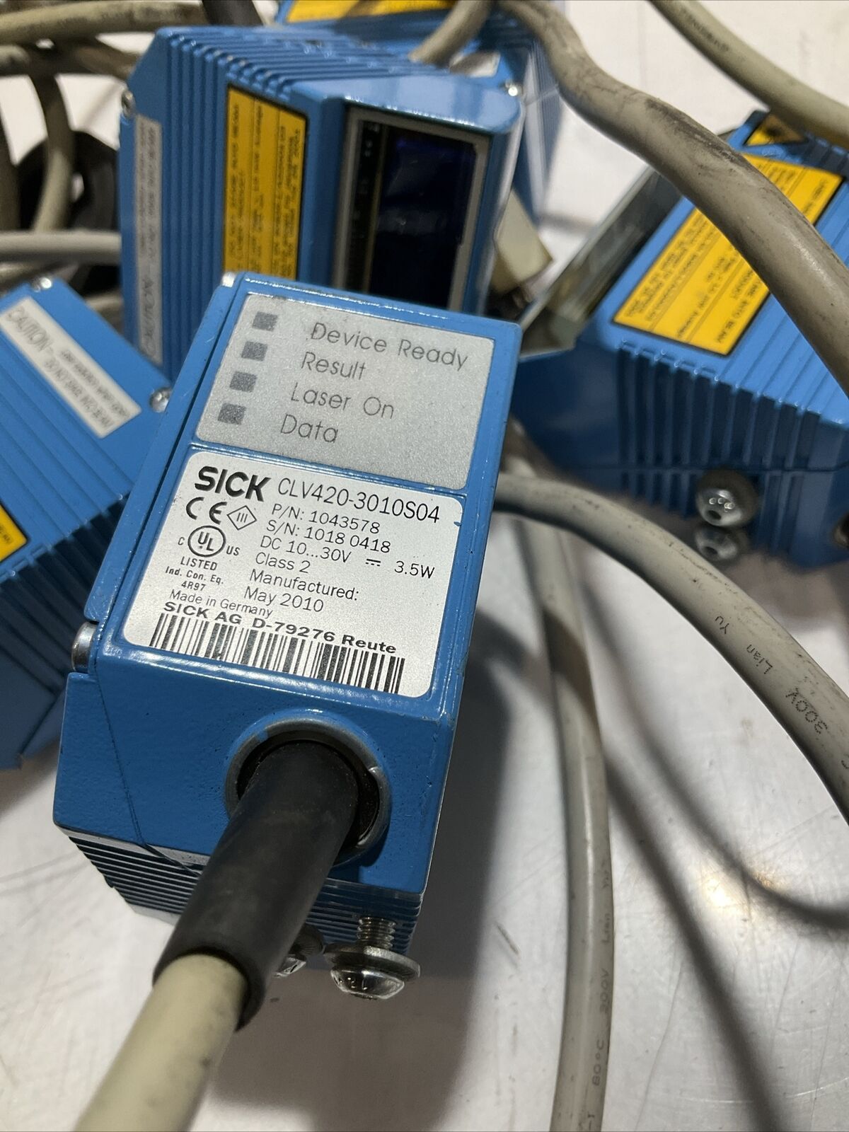 SICK CLV420-3010S04 INDUSTRIAL BAR CODE SCANNER LOT OF 6 U3S