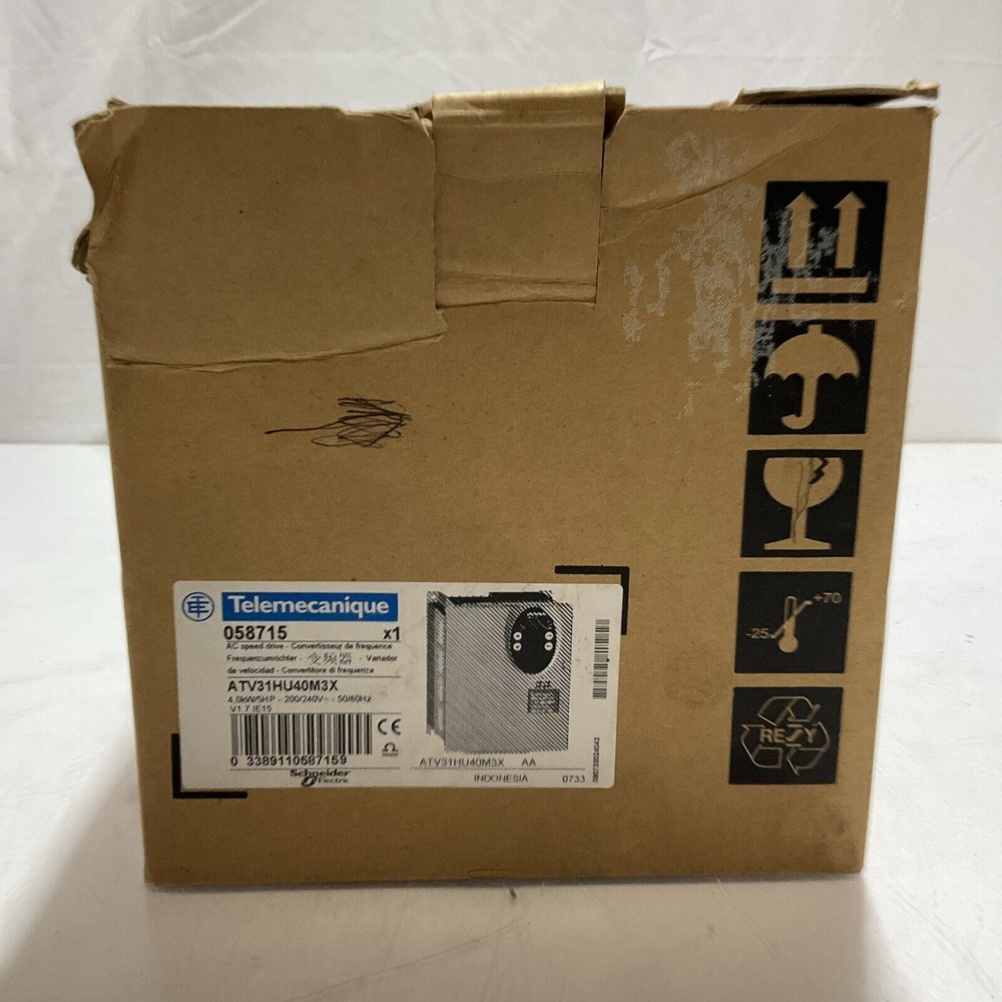 TELEMECANIQUE ATV31HU40M3X INDUSTRIAL CONTROL AC SPEED DRIVE 5HP 4KW 240V U3S
