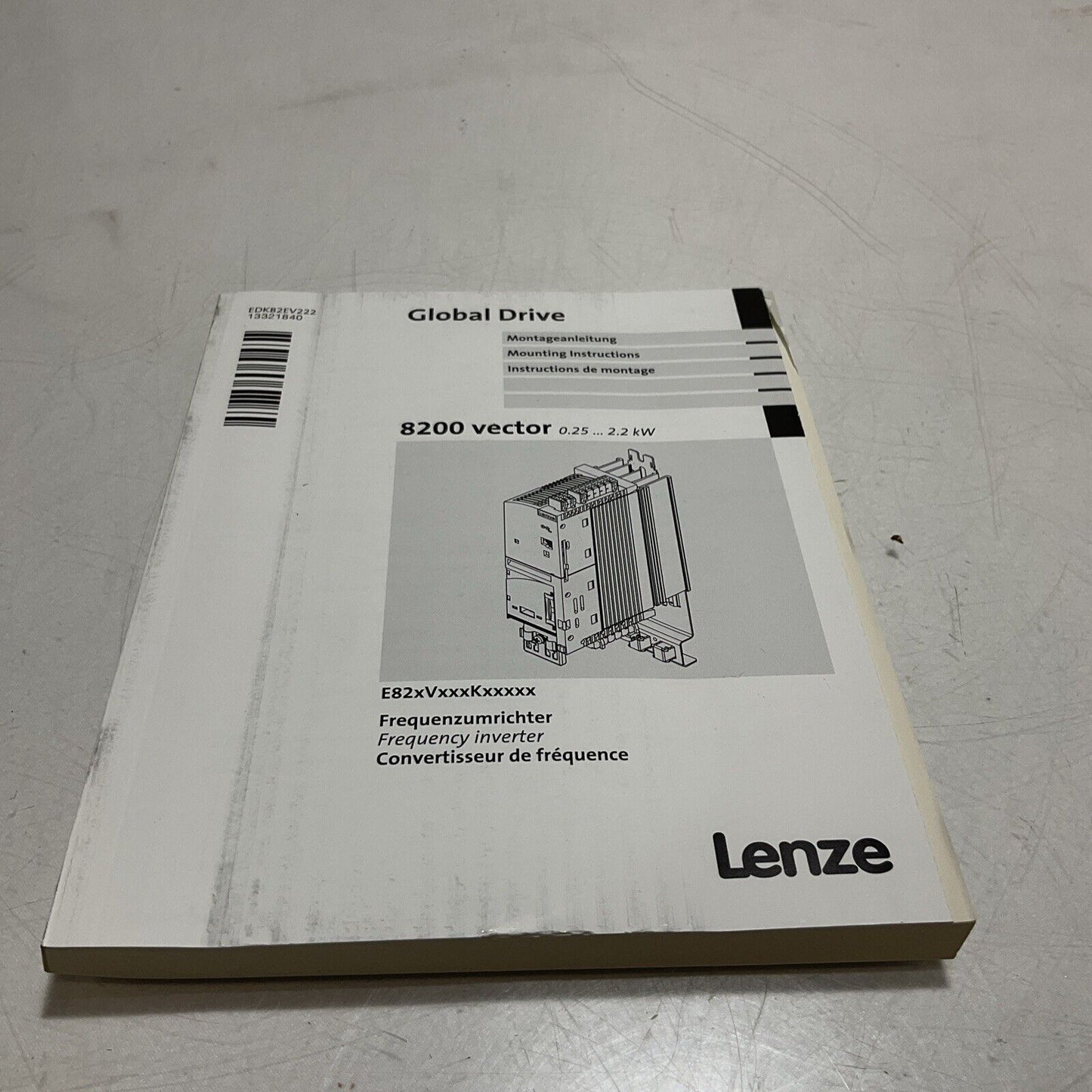 LENZE E82EV222_2C E82EV2222C 8200 VECTOR INVERTER BASECONTROLLER U3S