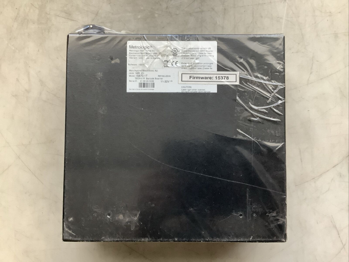 METROLOGIC IS870-1T TECH 8 INDUSTRIAL BARCODE SCANNNER U3S