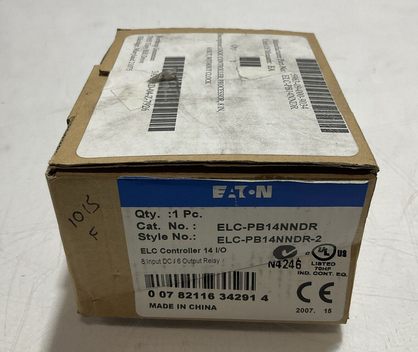 EATON ELC-PB14NNDR-2 LOGIC CONTROLLER PROCESSOR 8 IMPUT 6 OUTPUT RELAY U3S