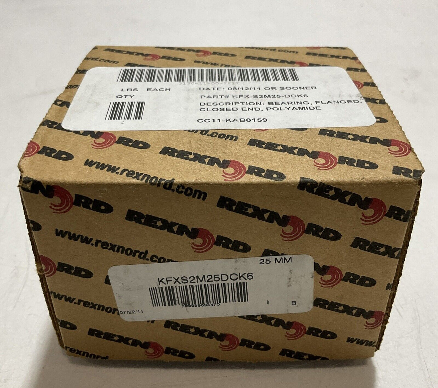 REXNORD LINK BELT KFXS2M25DCK6 FLANGED POLYAMIDE 25 MM PO1 U3S