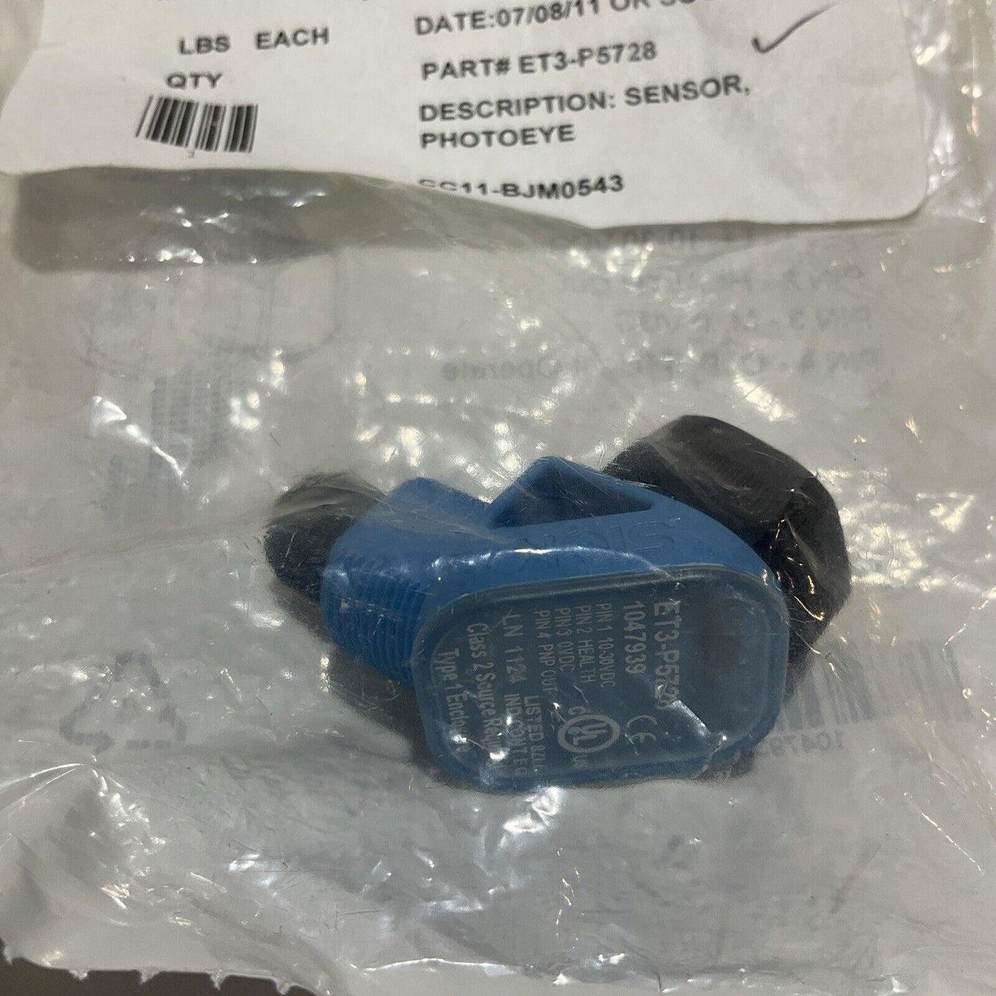 SICK ET3-P5728 1047939 PHOTOEYE SENSOR U3S