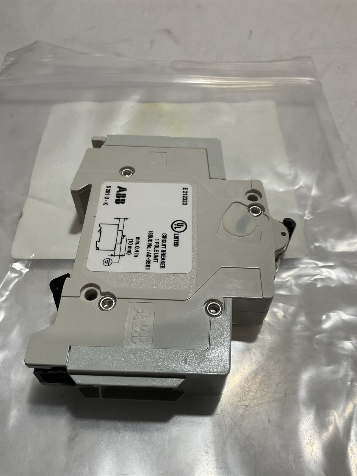 ABB S201U-K3 CIRCUIT BREAKER LOT OF 2 U3S