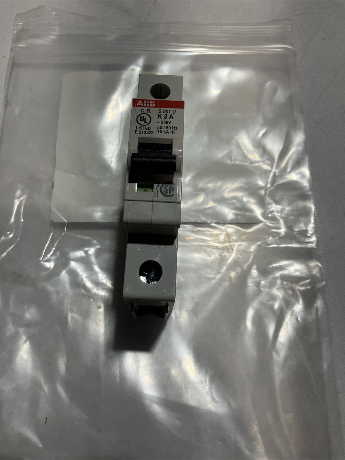 ABB S201U-K3 CIRCUIT BREAKER LOT OF 2 U3S