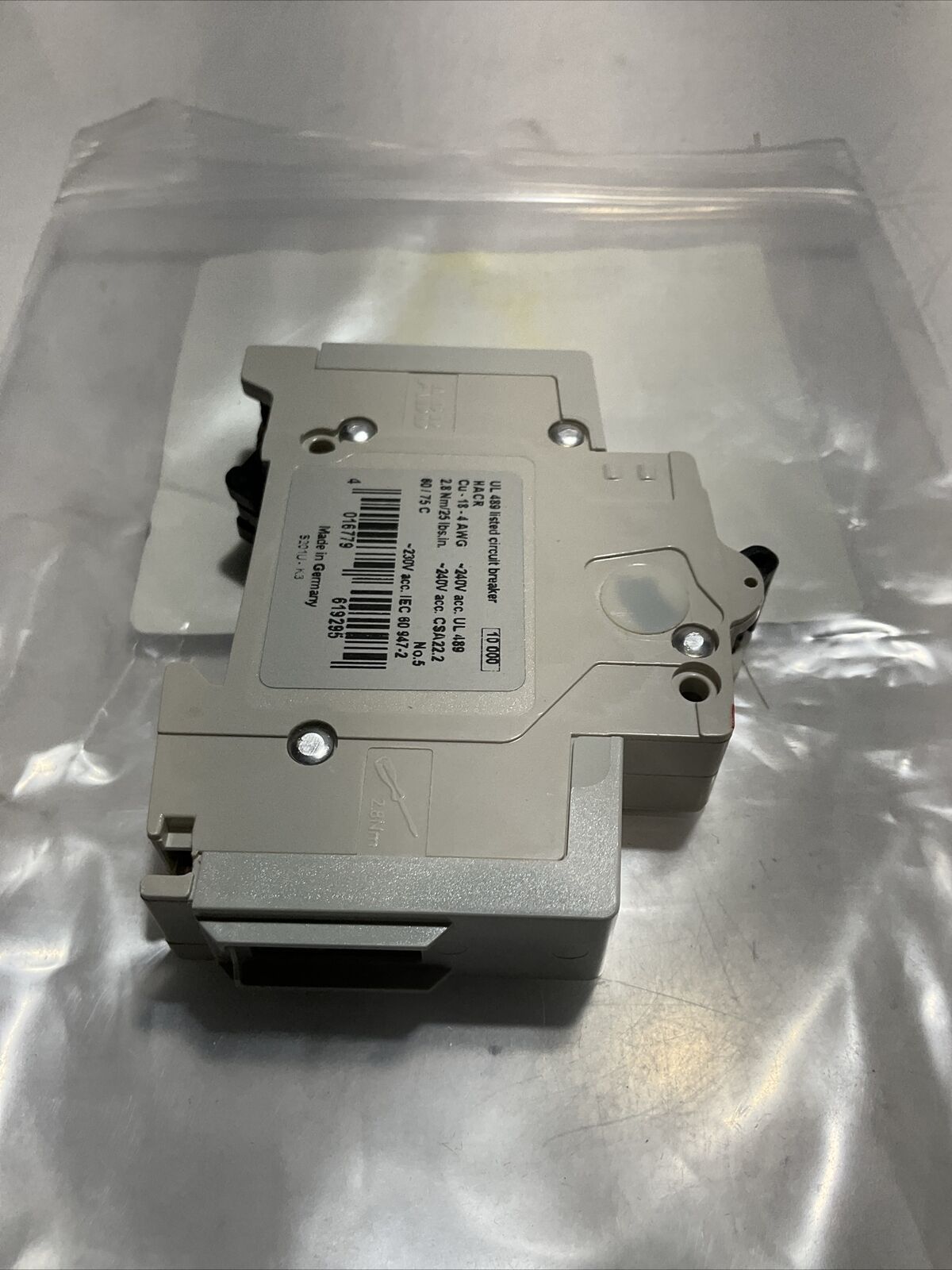ABB S201U-K3 CIRCUIT BREAKER LOT OF 2 U3S