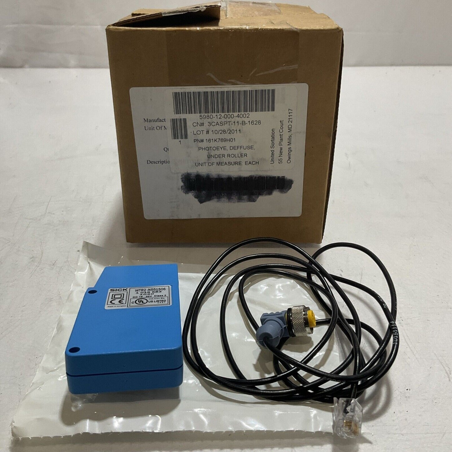 SICK WTR2-N551S06 PHOTOEYE DEFFUSE SENSOR LOT OF 5 U3S