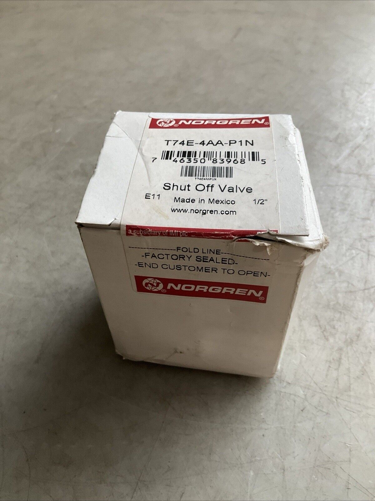 NORGREN T74E-4AA-P1N SHUT OFF VALVE 1/2IN PTF U3S