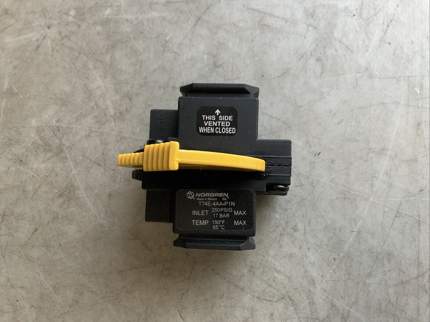 NORGREN T74E-4AA-P1N SHUT OFF VALVE 1/2IN PTF U3S