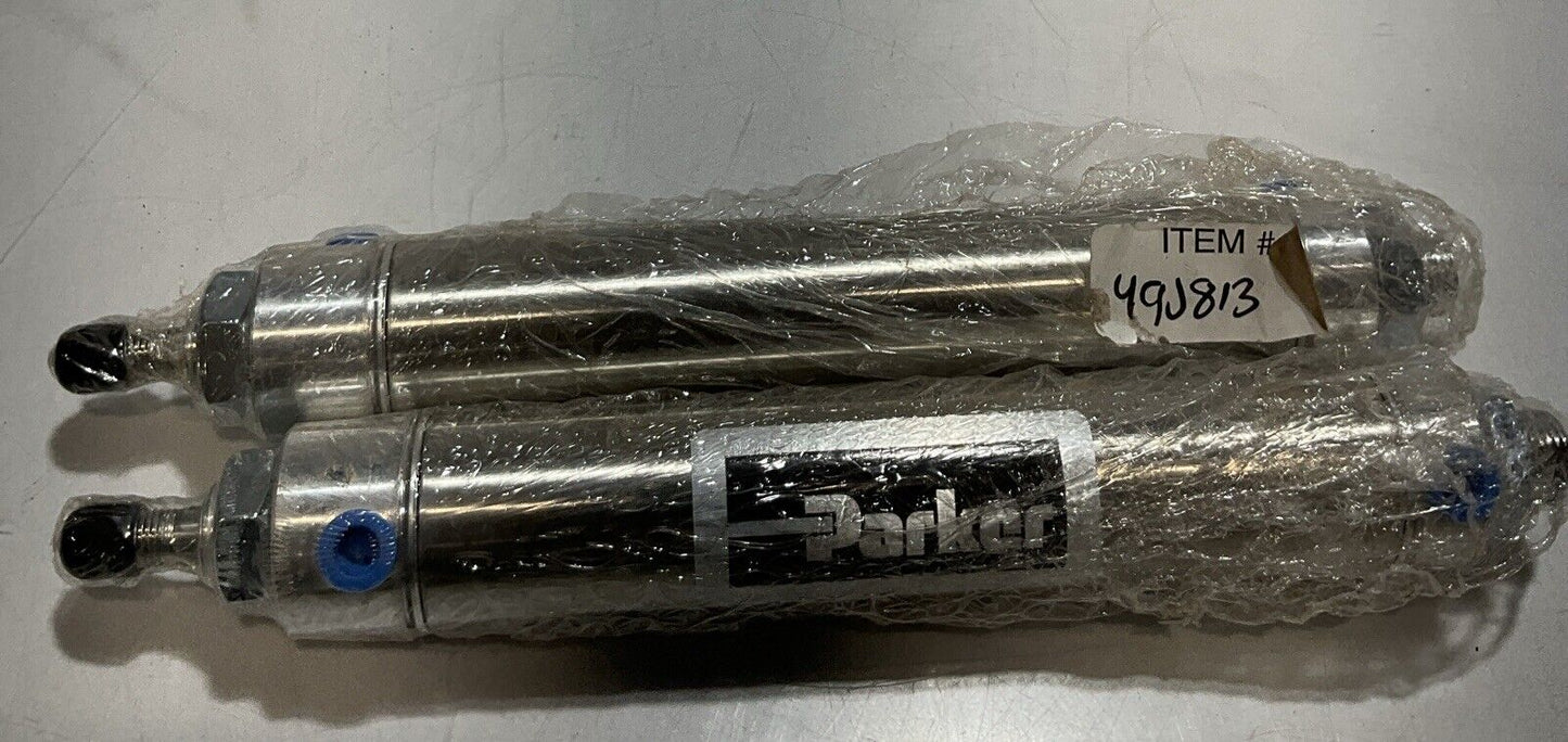 PARKER 49J813 1.50dxpsr06.00 AIR CYLINDER SILVER 250PSI LOT OF 2 U3S