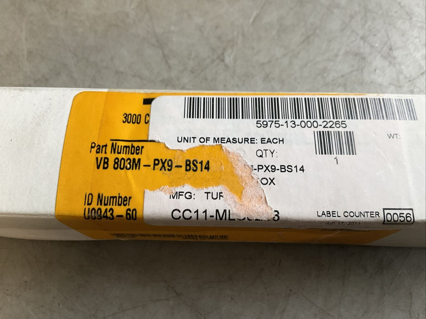 TURCK VB 803M-PX9-BS14 U0943-60 JUNCTION BOX U3S