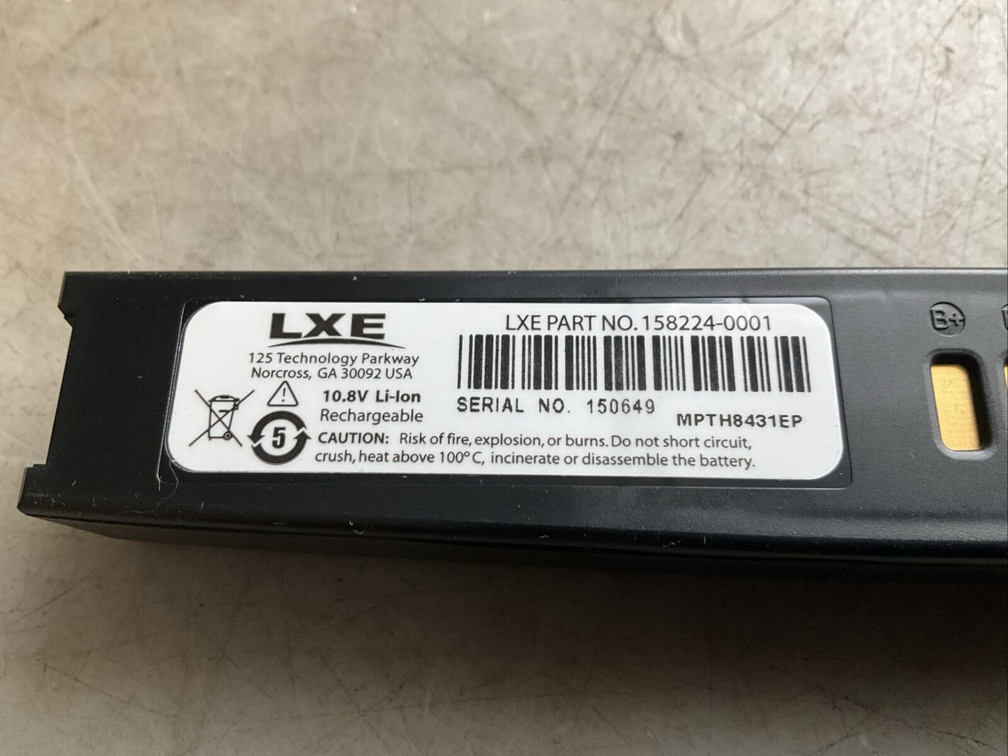 HONEYWELL MX3A378BATT BARCODE READER BATTERY MX3 LI-ION RM6