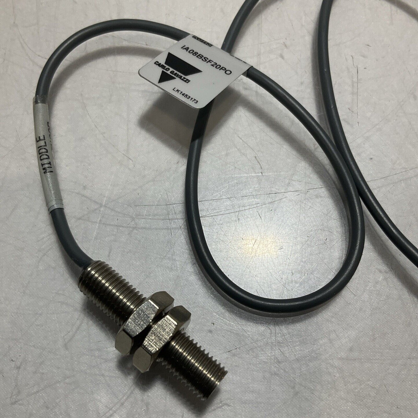 CARLO GAVAZZI IA08BSF20P0 MIDDLE POSITION CABLE ASSEMBLY 10-30VDC U3S
