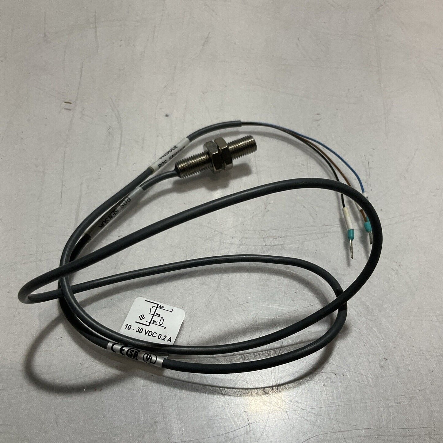 CARLO GAVAZZI IA08BSF20P0 MIDDLE POSITION CABLE ASSEMBLY 10-30VDC U3S