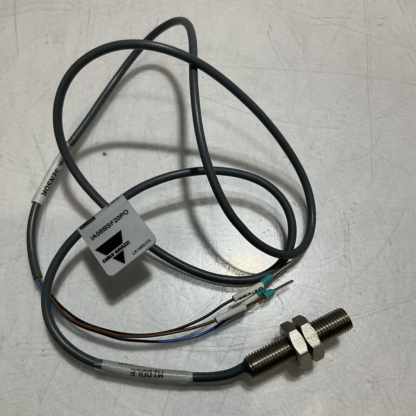 CARLO GAVAZZI IA08BSF20P0 MIDDLE POSITION CABLE ASSEMBLY 10-30VDC U3S