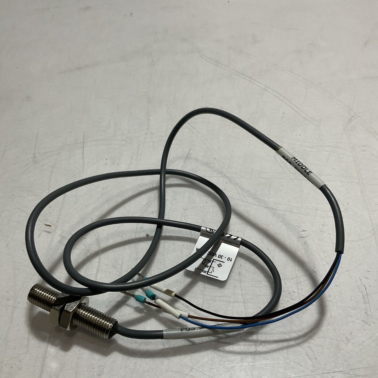 CARLO GAVAZZI IA08BSF20P0 MIDDLE POSITION CABLE ASSEMBLY 10-30VDC U3S