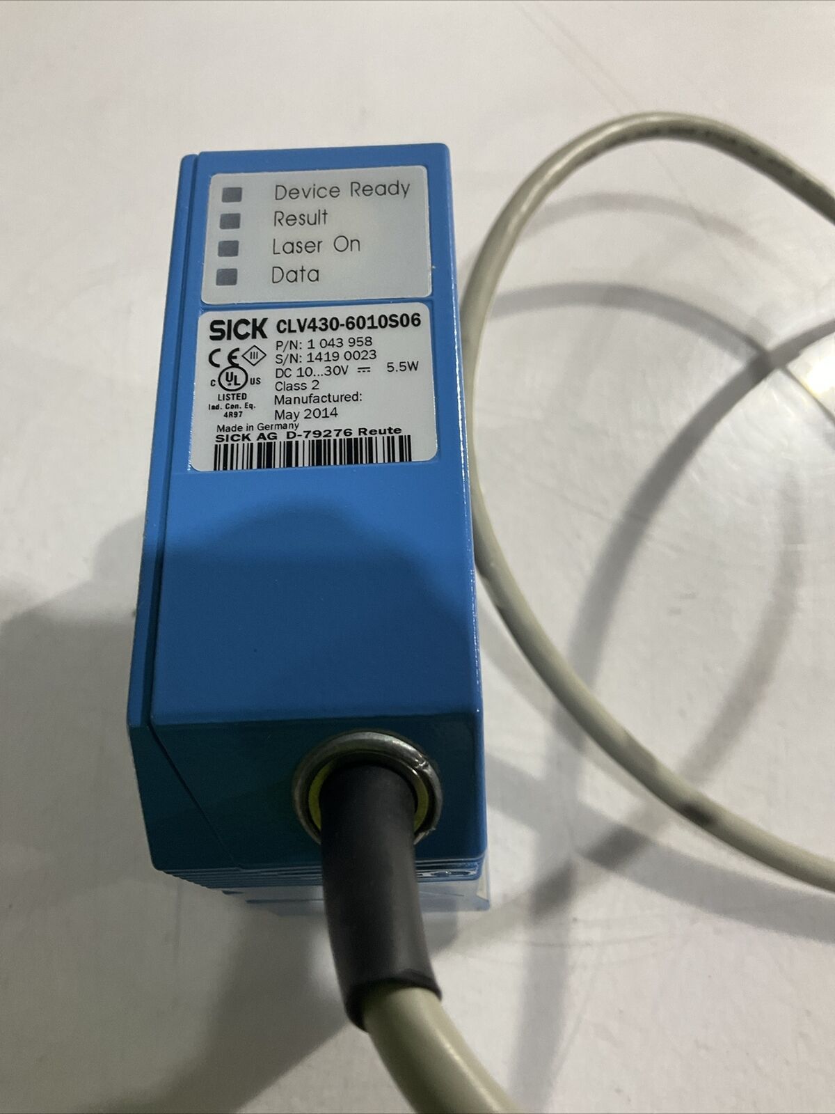 SICK CLV430-6010S06 1043958 BARCODE SCANNER U3S