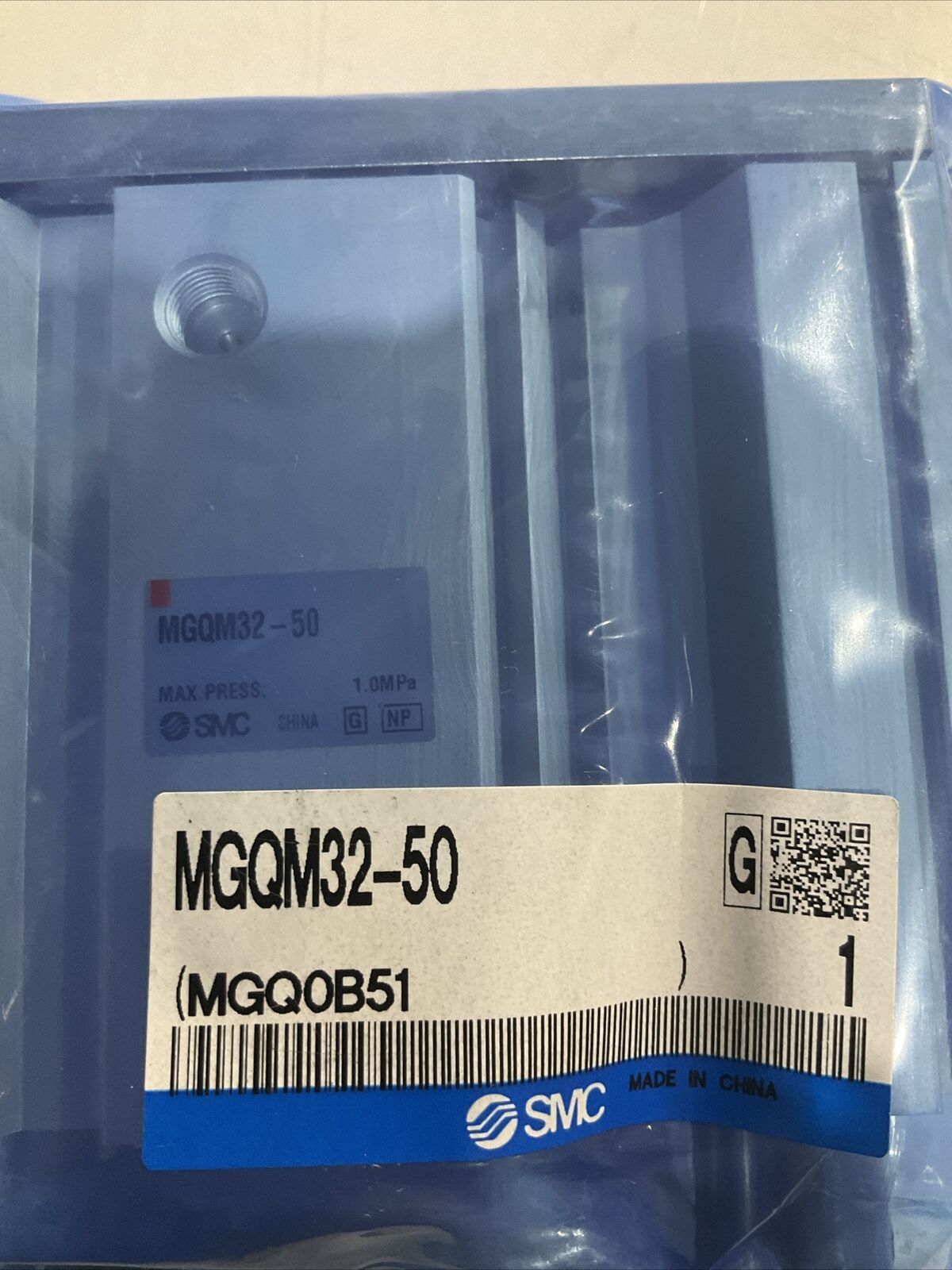 SMC MGQM32-50 PNEUMATIC CYLINDER BEARING SLIDE 145 PSI U3S
