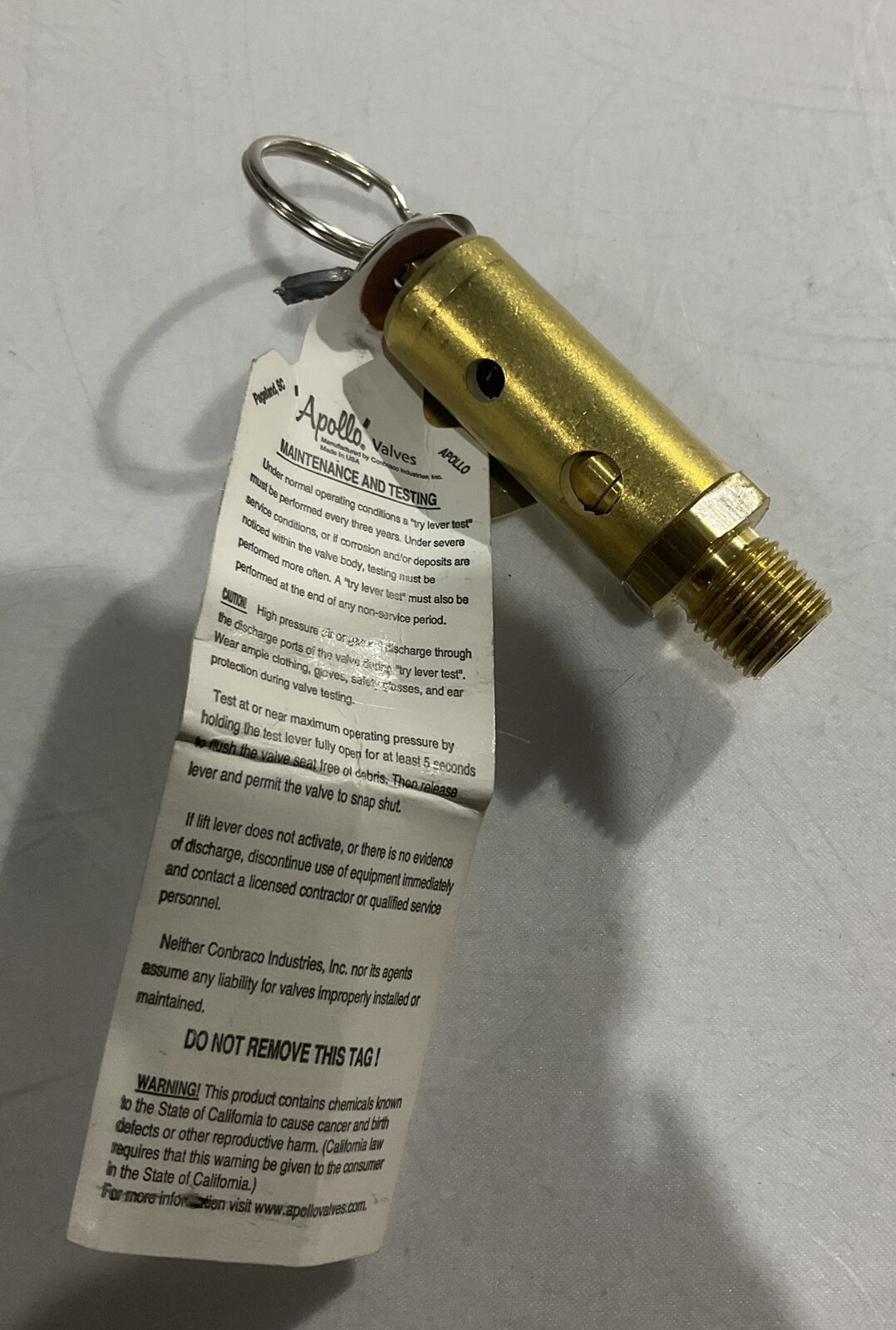 CONBRACO 15-112-B095 RELIEF VALVE U3S