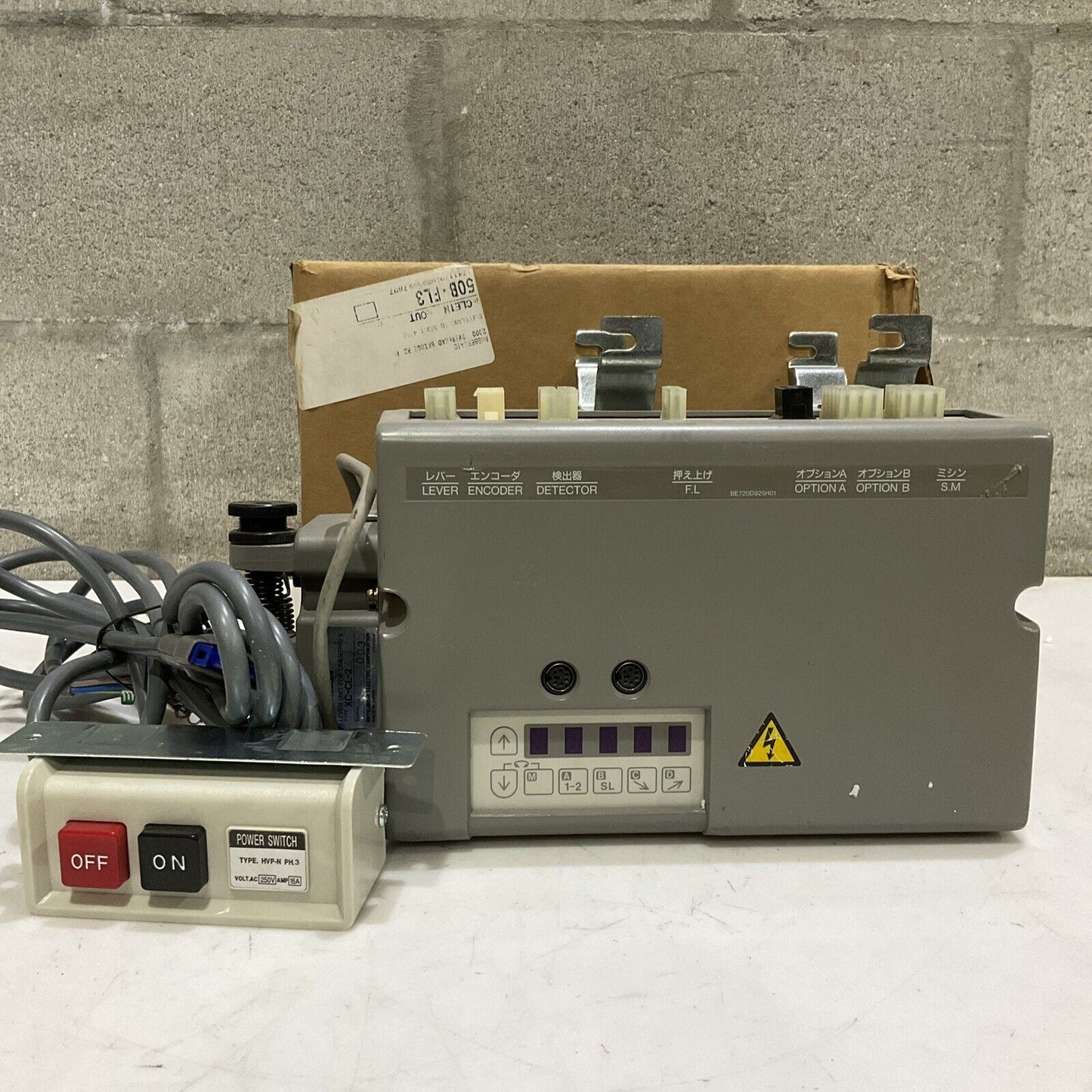 MITSUBISHI XC-EMFY-20-07 LIMISERVO NEEDLE POSITIONER XC-E SER. HVP-N XC-CL-2 RM6