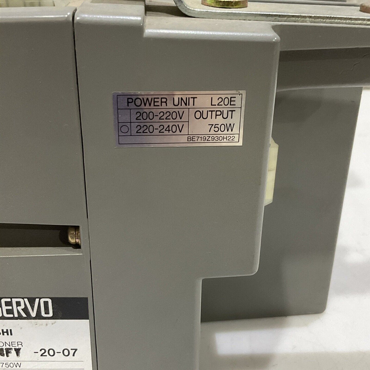 MITSUBISHI XC-EMFY-20-07 LIMISERVO NEEDLE POSITIONER XC-E SER. HVP-N XC-CL-2 RM6