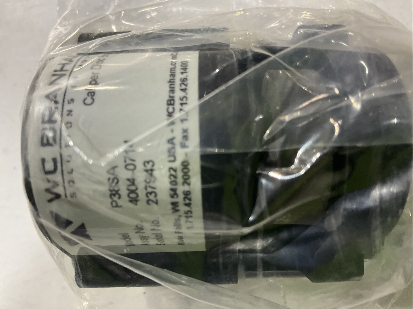 WC BRANHAM P38SA PNEUMATIC SINGLE ACTING CALIPER DISC U3S