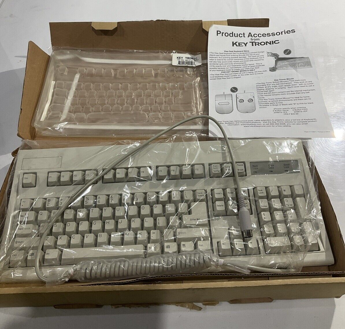 KEYTRONIC E03601QUS101-C MECHANICAL WIRED KEYBOARD U3S