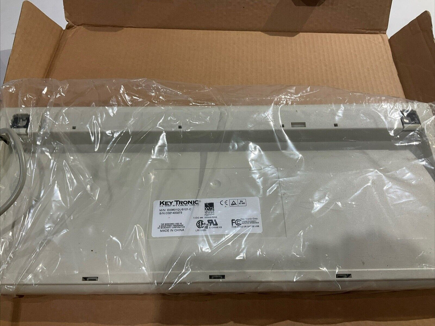 KEYTRONIC E03601QUS101-C MECHANICAL WIRED KEYBOARD U3S