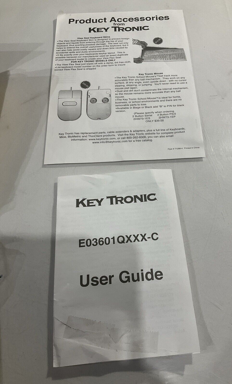 KEYTRONIC E03601QUS101-C MECHANICAL WIRED KEYBOARD U3S