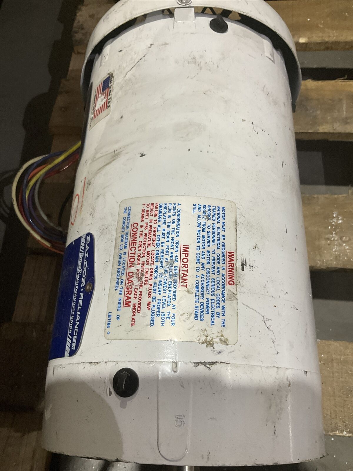 BALDOR RELIANCE CEWDM3559T 3HP WASHDOWN DUTY MOTOR U4M