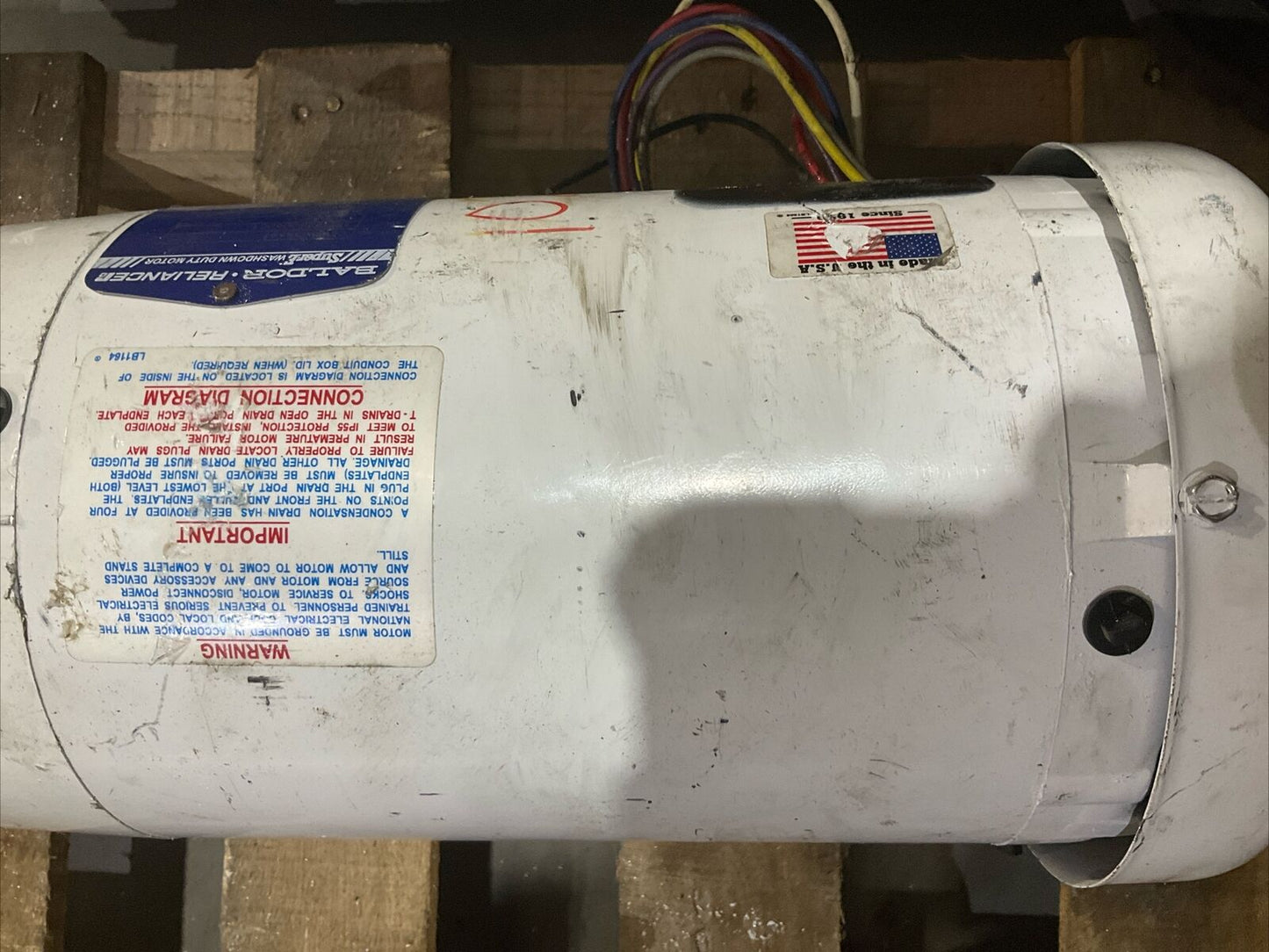 BALDOR RELIANCE CEWDM3559T 3HP WASHDOWN DUTY MOTOR U4M