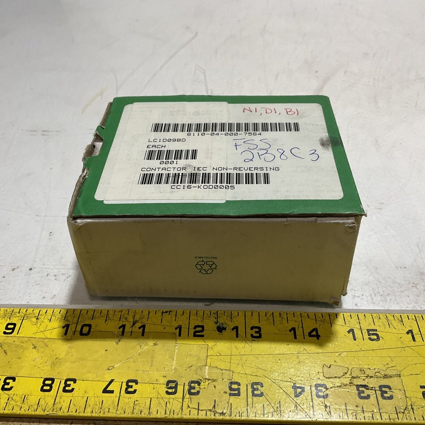 SCHNEIDER ELECTRIC LC1D09BD CONTACTOR 24V 3 P 50/60 HZLOT OF 3 U3S
